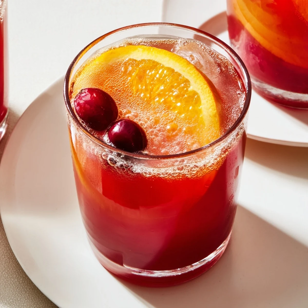 Festive holiday gathering with chilled 3-Ingredient Holiday Punch, a refreshing, fruity beverage.