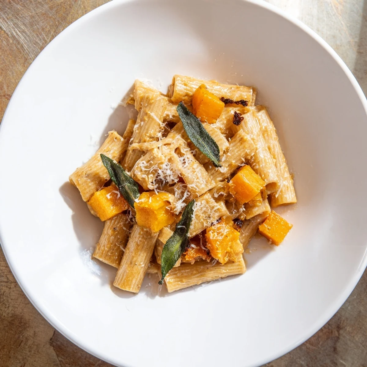 Golden-brown Brown Butter Pasta with Butternut Squash, a creamy, savory Italian-inspired dish.
