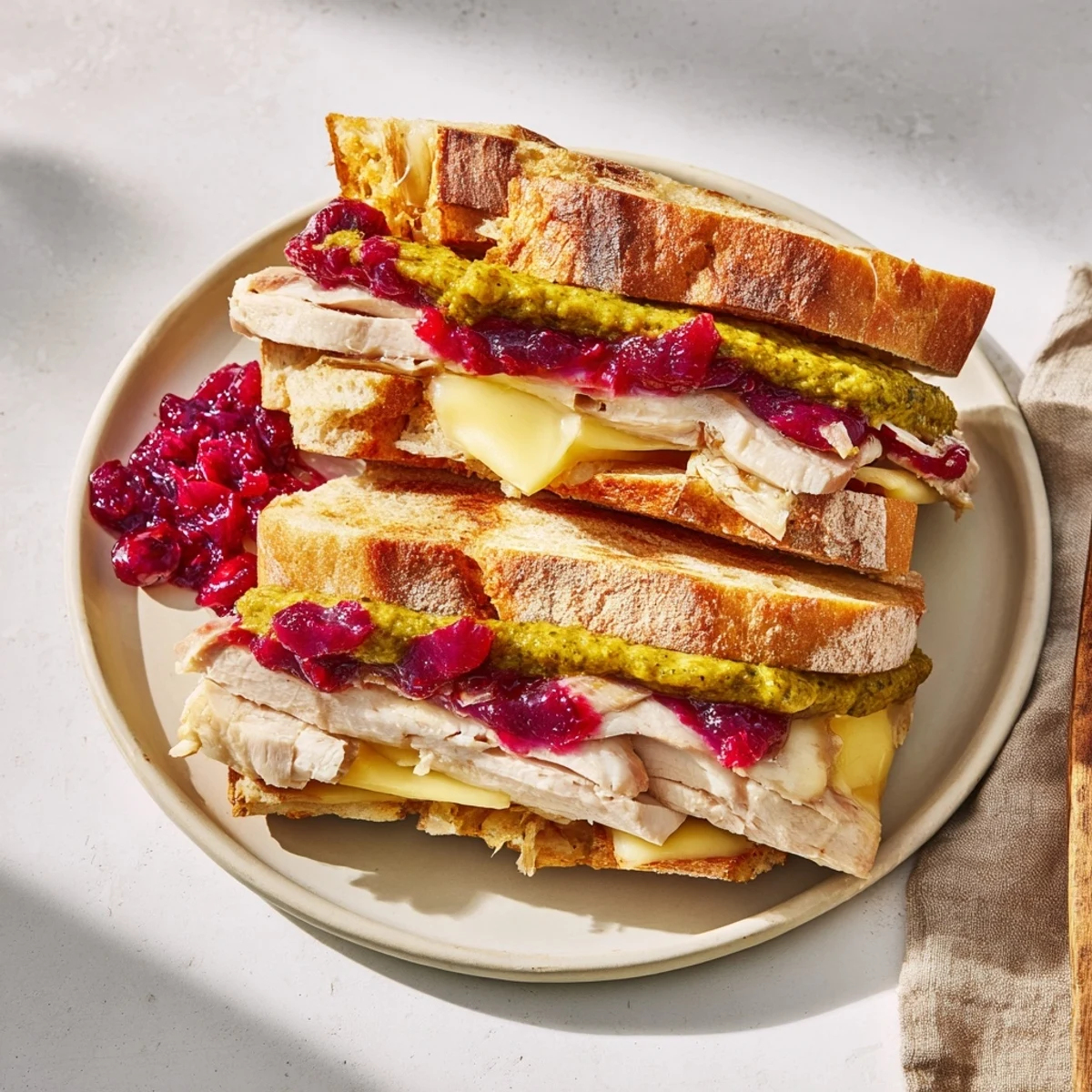 Pesto Cranberry Turkey Melt