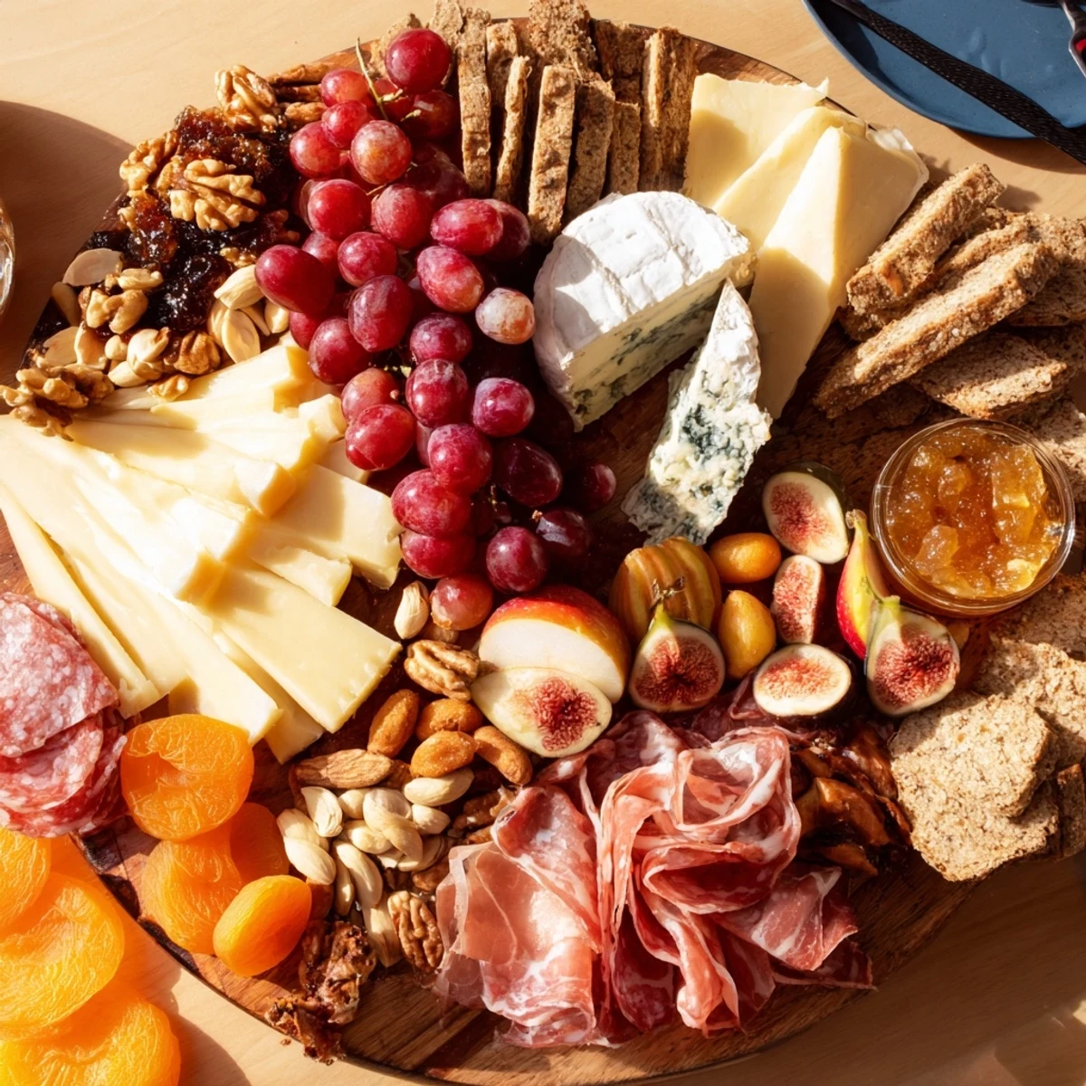 Showcasing a delectable 2026 Wine Pairing Board with fresh grapes and artisan cheeses, ready to serve.