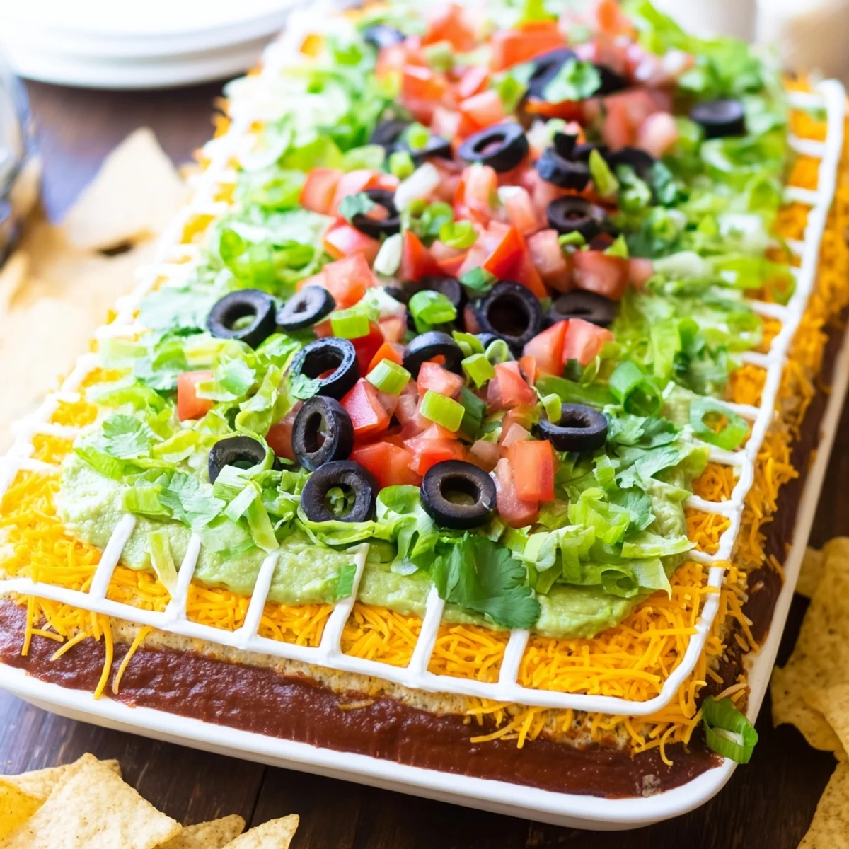 Get ready for the game with this amazing Football Field Dip – a crowd-pleasing appetizer you can easily make.