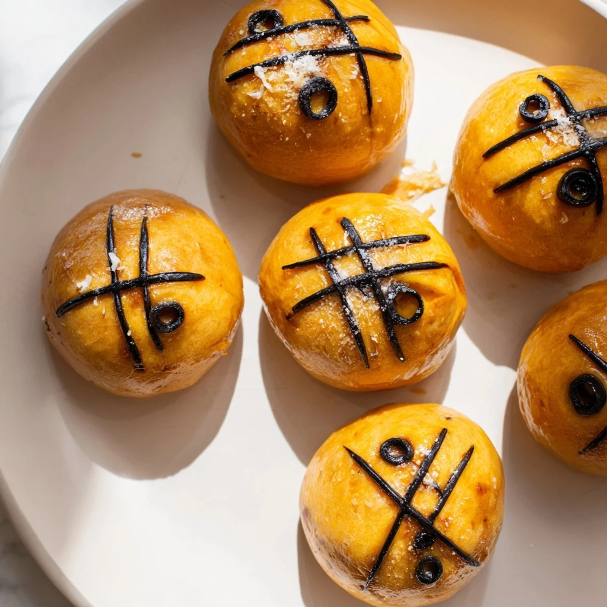 Homemade Basketball Pizza Bites, a kid-friendly recipe featuring pizza sauce and savory toppings.