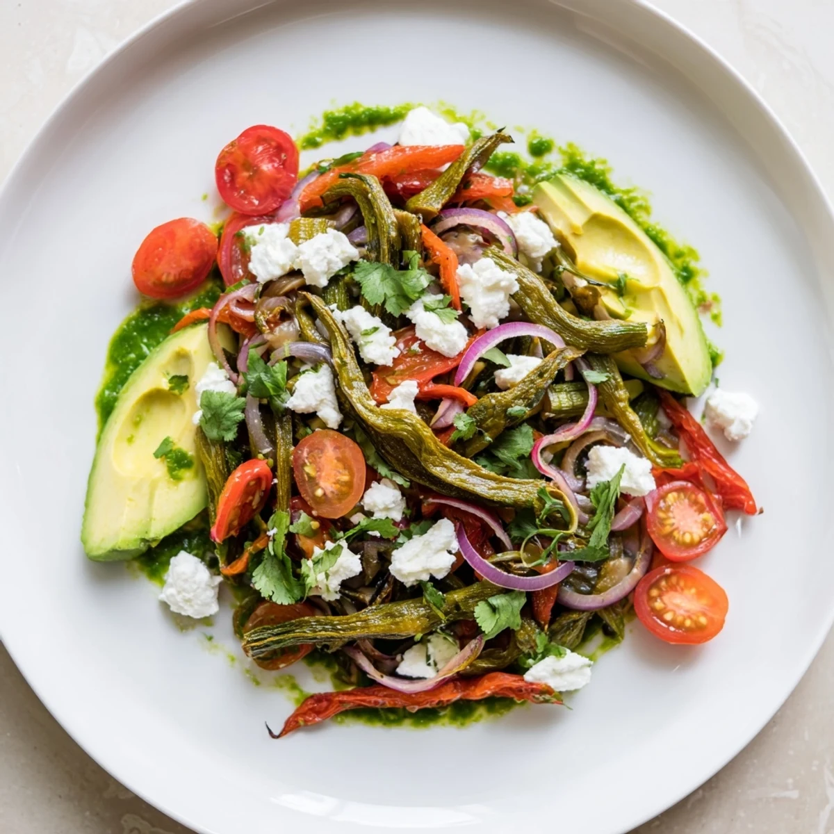 A close-up of a festive Desert Cactus Taco Platter overflowing with tasty ingredients and flavorful nopales tacos.