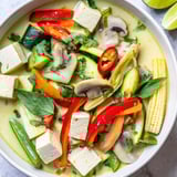 Creamy and fragrant, this Thai Green Curry Coconut Soup is full of vegetables and ready to enjoy.
