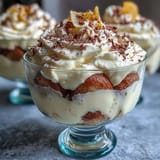 Elegant limoncello tiramisu cups with creamy mascarpone and zesty lemon flavor, layered in clear glass for a stunning dessert.