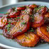 Honey Glazed Roasted Carrots Thyme
