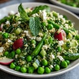 Spring Pea Mint Couscous Salad