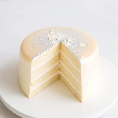 Gorgeous Diamond Ring Engagement Cake, glistening with edible silver, ready for celebration and dessert.