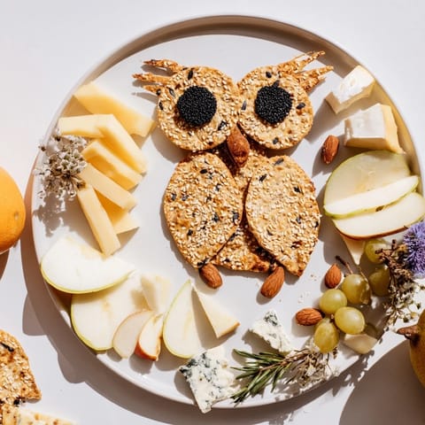 Owl Crackers Cheese Board