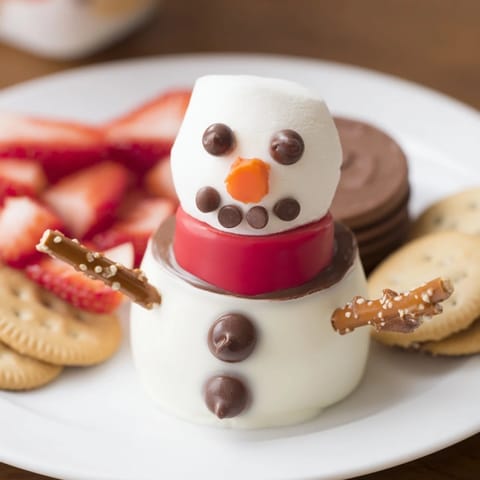 Hot Cocoa Dip Snowman