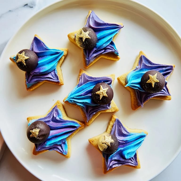 Close-up of the delicious Stargazers Dessert Platter, a delightful mix of textures and flavors, perfect for a party.