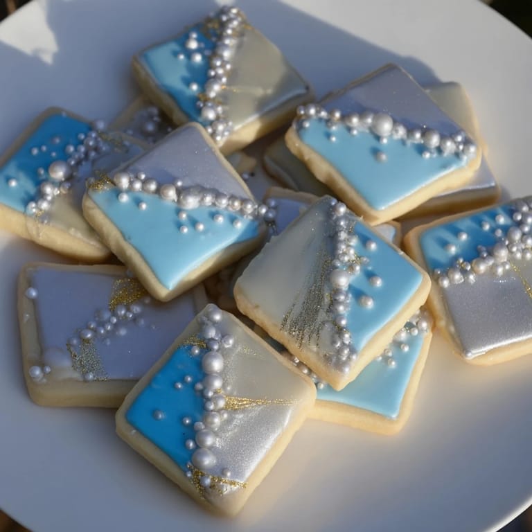 A close-up of a glamorous Engagement Ring Diamond Dessert Tray, showcasing silver and edible gems.