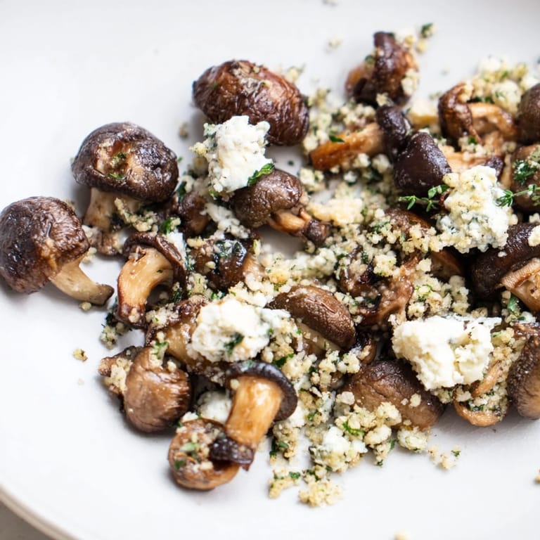 Imagine the earthy flavors of this unique Cottagecore: Mushroom and Moss Savory Platter, beautifully arranged.