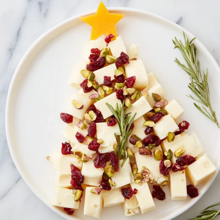 Get the flavor with this Cranberry White Cheddar Tree; imagine the sharp cheddar and sweet cranberries.