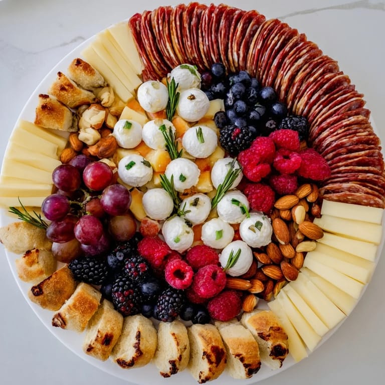 This vibrant Ouroboros Circle features a cracker "head" meeting a berry "tail", ready to enjoy!