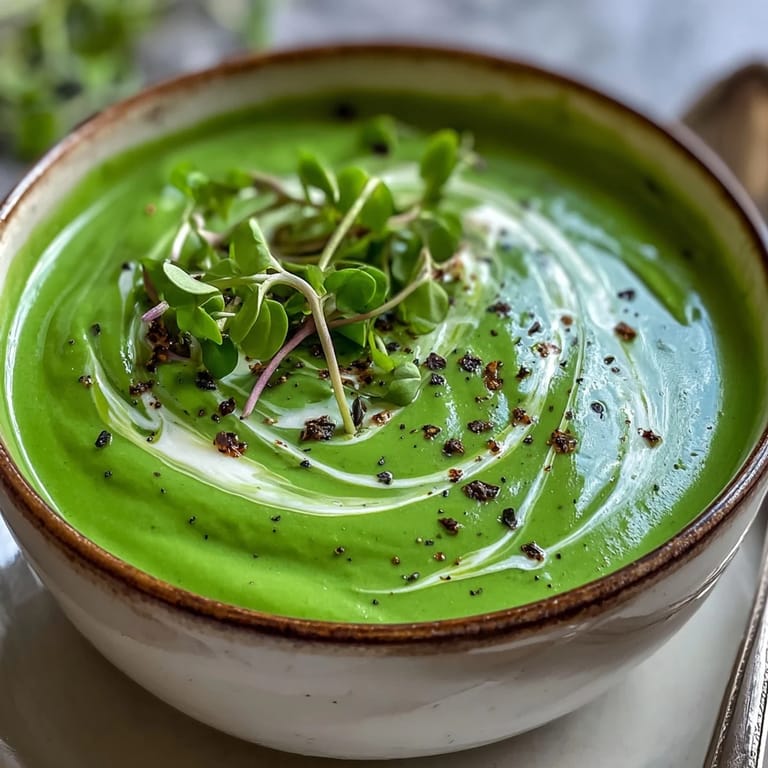 Hearty spinach soup served warm beside crusty bread for a comforting vegetarian lunch.