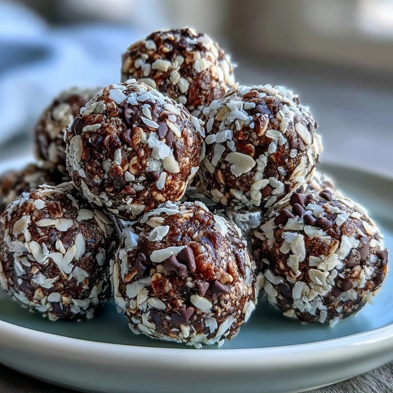 Wholesome energy balls featuring oats, peanut butter, and chocolate chips—ideal soccer game fuel for kids and adults alike.