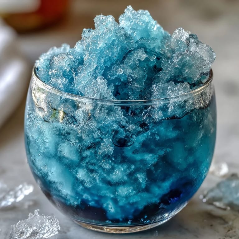 Refreshing Blue Raspberry Lemonade Slushie, blended to perfection with tart lemon and sweet blue raspberry syrup, perfect for hot days.