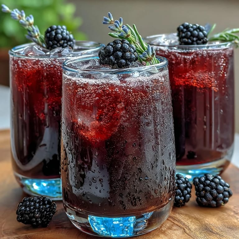 Enjoy this easy Blackberry Lavender Lemonade Fizz's sweet, floral, and tart flavors.