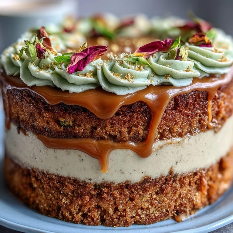 Moist Taurus Cake with rustic brown sugar frosting and vibrant, natural earth-tone colors.