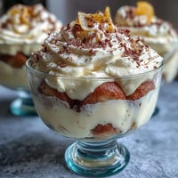 Elegant limoncello tiramisu cups with creamy mascarpone and zesty lemon flavor, layered in clear glass for a stunning dessert.